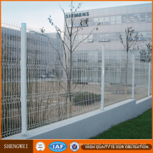 Square Tube PVC White Bend Wire Mesh Fence Panels Systems